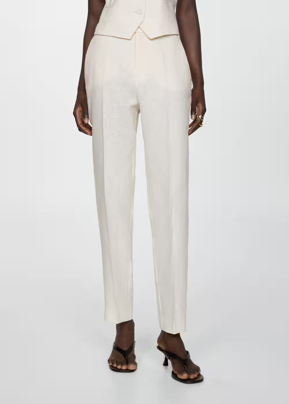 100% linen suit trousers -  Women | Mango USA | MANGO (US)