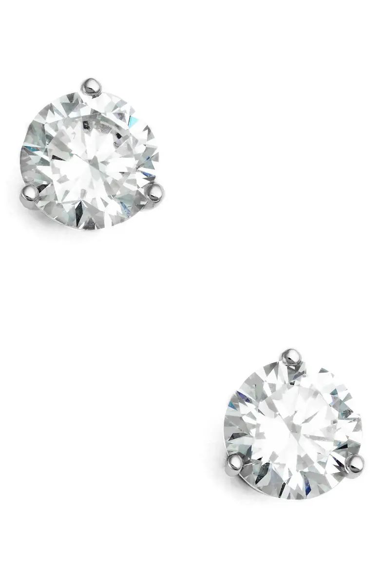 Nordstrom Cubic Zirconia Stud Earrings - 2ct. | Nordstrom | Nordstrom