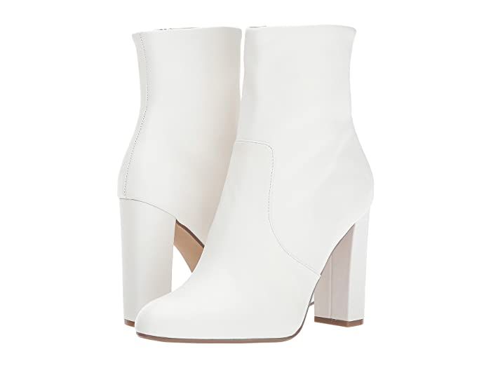 Steve Madden Editor Dress Bootie (White Leather) Women's Shoes | Zappos