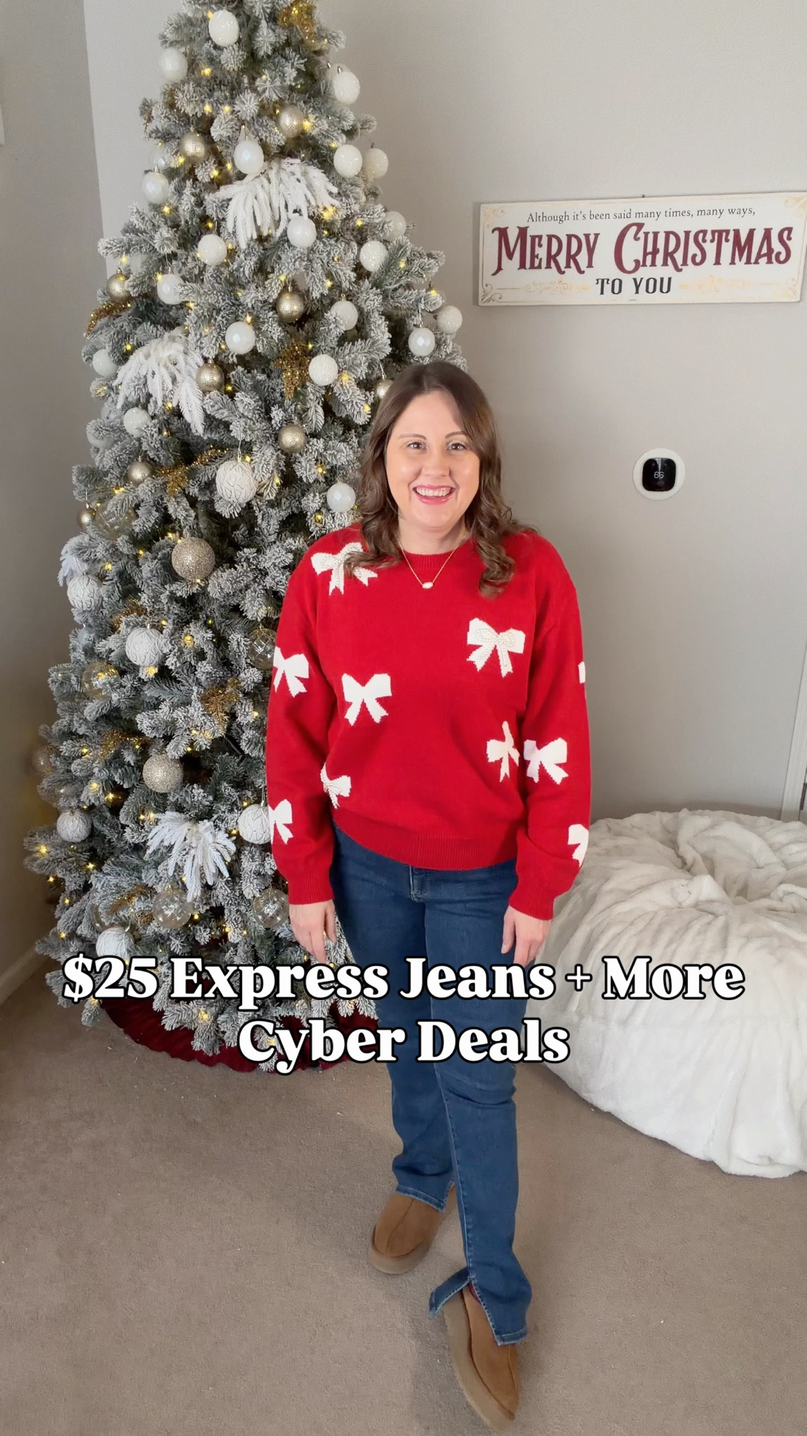 ✨ HOT DEAL ALERT! ✨
These Express jeans are ONLY $25 today (regularly $98!!) 😱🔥 Such a crazy good steal you do not want to miss!

And how cute is this red bow sweater?! 🎀❤️ It’s 50% off today and the pearl details are even prettier in person. Classy + festive = holiday perfection!

Tap to shop before these sell out! 🤍🔥

#Jeans #HolidayFit #Bows #HolidaySweater #BowSweater #MidRiseJeans


#LTKHoliday #LTKootd #LTKGiftGuide