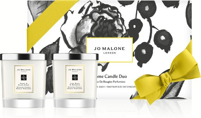 Peony & Blush Suede and Lime Basil & Mandarin Scented Home Candle Set | Nordstrom