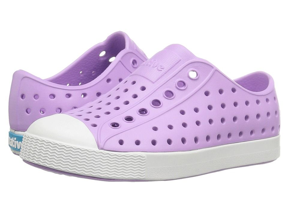 Native Kids Shoes - Jefferson (Toddler/Little Kid) (Lavender Purple/Shell White) Girls Shoes | Zappos