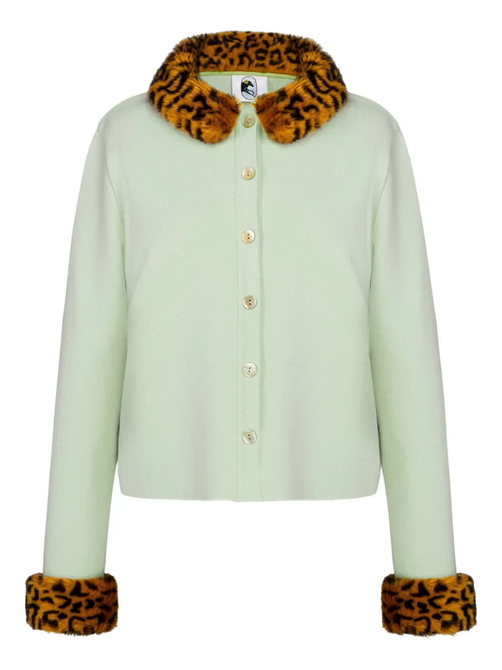 Sleeper Carmela animal-print Collar Cardigan | Green | FARFETCH | Farfetch Global
