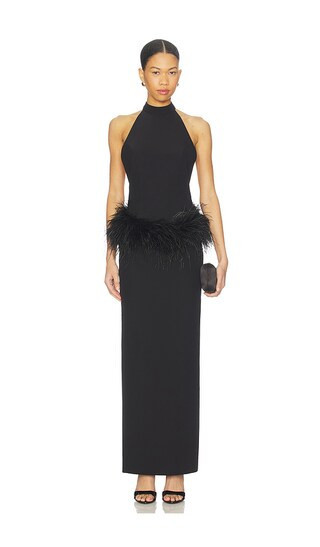 NBD x Christina Elezaj Fauzia Maxi Dress in Black. - size L | Revolve Clothing (Global)