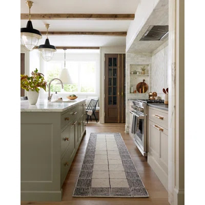 Chris Loves Julia x Loloi Francis Collection FRA-02 Cream / Black, Contemporary Area Rug | Wayfair Professional