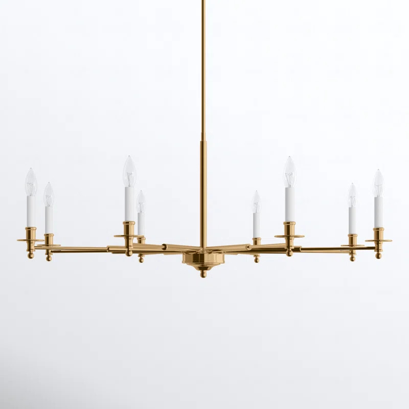 Perle 8 Light Metal Chandelier | Wayfair North America