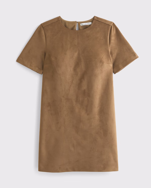 Women's Vegan Suede T-Shirt Mini Dress | Women's Dresses & Jumpsuits | Abercrombie.com | Abercrombie & Fitch (US)