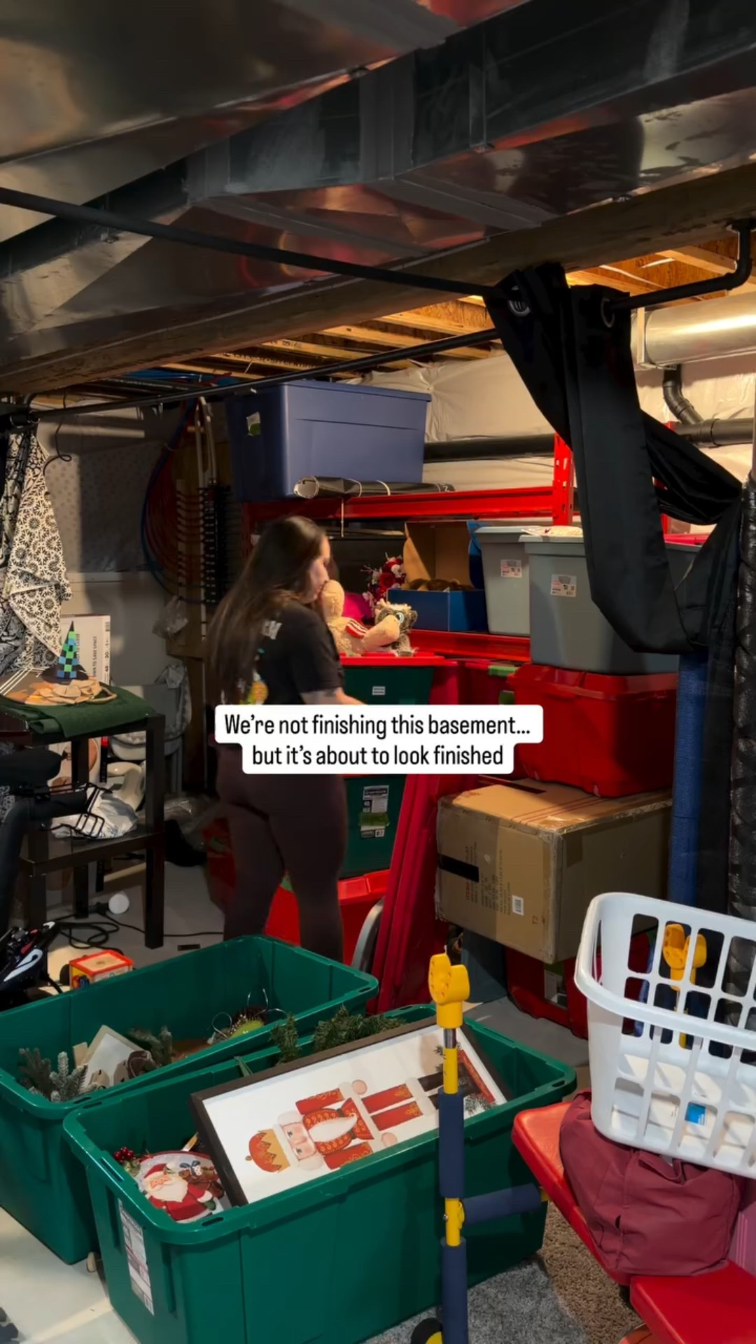 Like & Save to come back 👀✨ tap follow & comment SHOP for any links 🤎 Phase one of our unfinished basement makeover starts with storage solutions so we can finally make room for a no-demo home gym.

Instead of drywall, demo, or a full renovation, we’re working with what we already have — reorganizing basement storage, maximizing vertical space, and using a ceiling design trick that gives the illusion of a finished basement while keeping access above.

This is just Part 1 of our basement transformation.
Next up: the ceiling 👀 and how we’re making an unfinished space feel intentional without committing to a full remodel.

Follow @alwaysakozyhome for Part 2 — because this project is just getting started 😅

@loweshomeimprovement #lowespartner #lowesproject #BasementMakeover #HomeGymSetup #HomeOrganizationIdeas

#LTKHome #LTKOver40 #LTKfitnessgoals