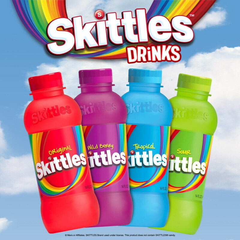 Skittles Original Wild Berry Drink 14oz, 2 Bottles | Walmart (US)