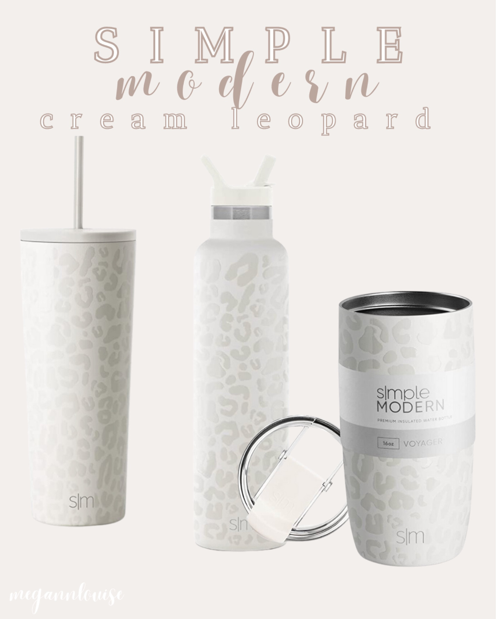 a real leopard print addict and simple modern has the cutest cups in their cream leopard print! 
thermos
tumbler 
water bottle 
travel, drinkware, cheetah

#LTKunder50 #LTKGiftGuide