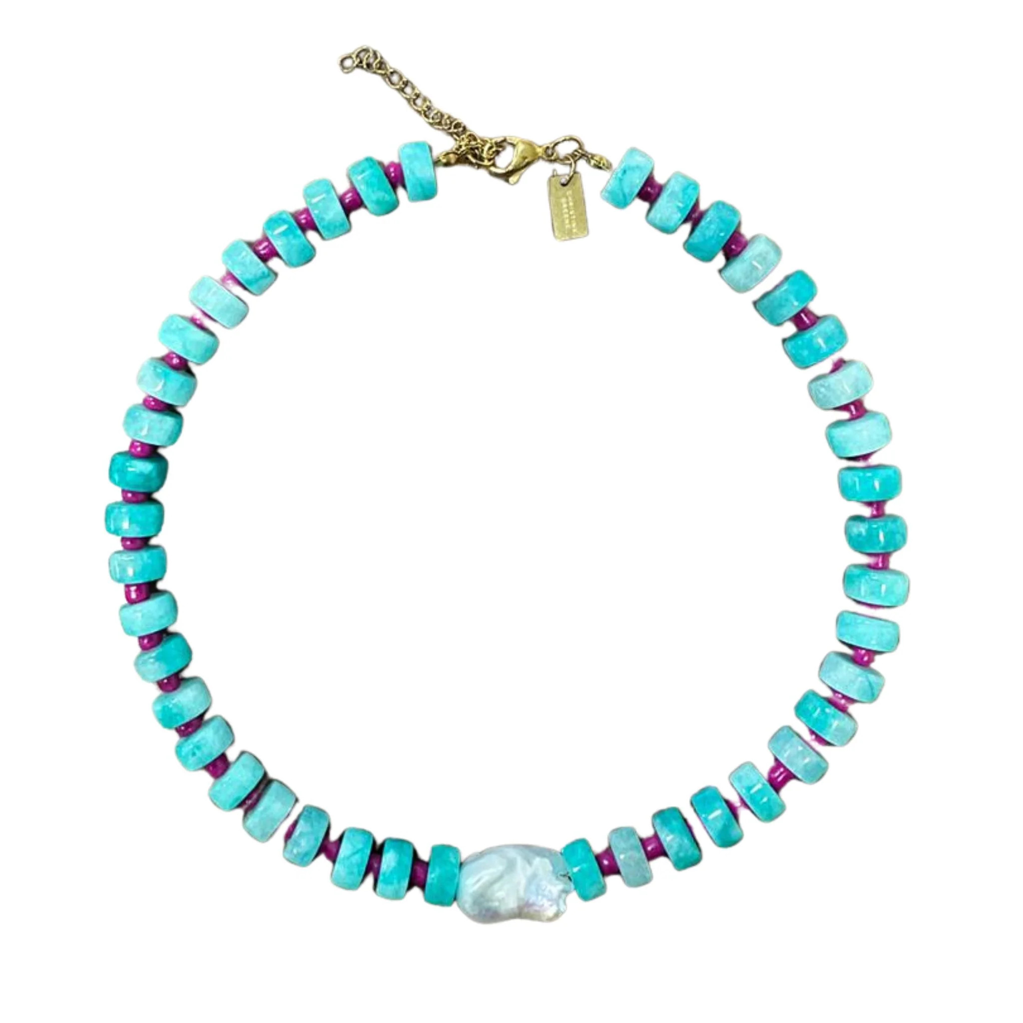 Lighthearted Baroque Pearl Beaded Necklace | Christina Greene LLC