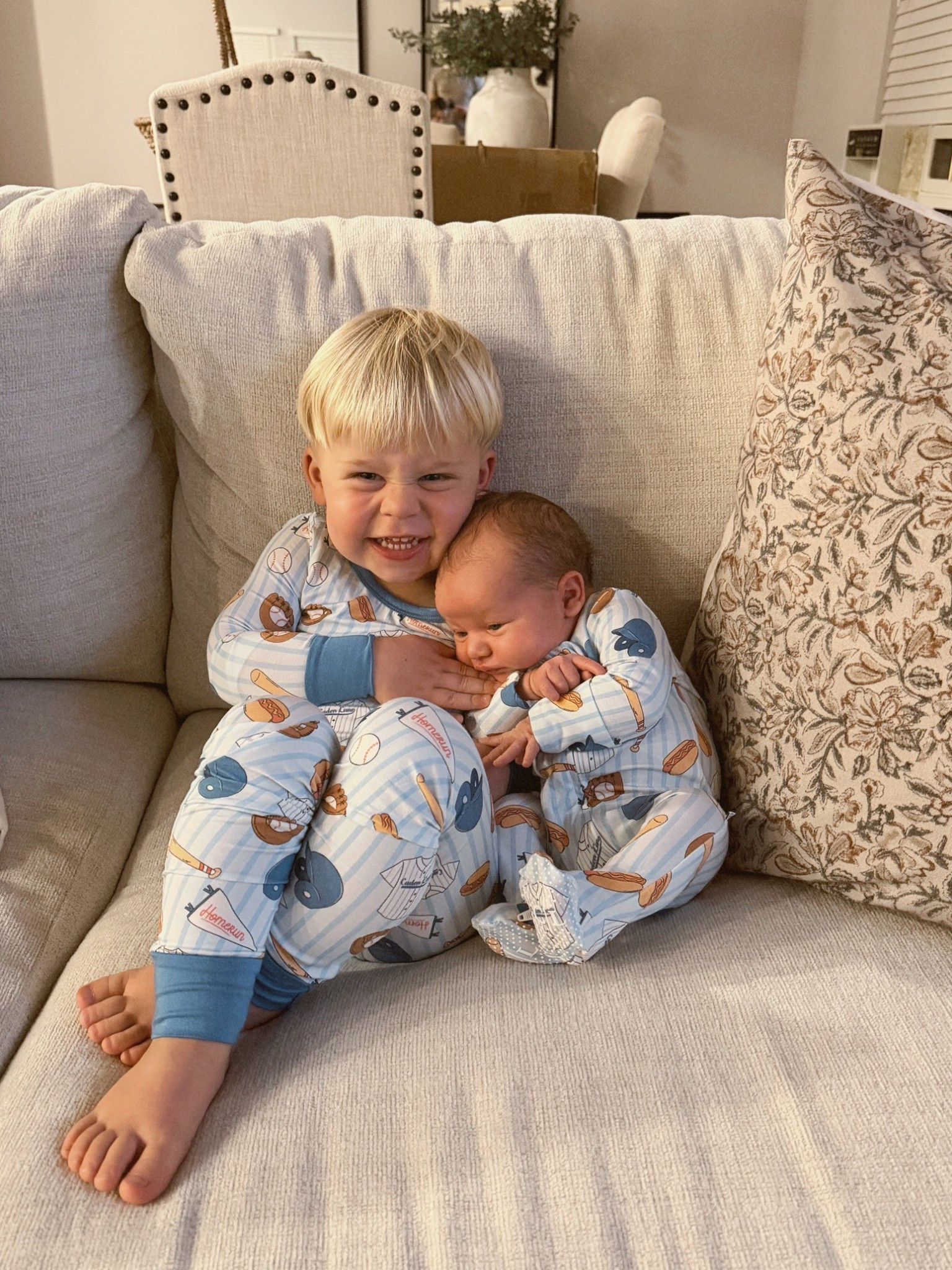 Matching baseball Jammie’s 

#LTKBaby #LTKKids