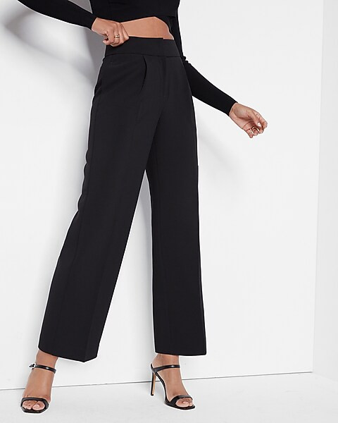 Super High Waisted Straight Ankle Pant | Express