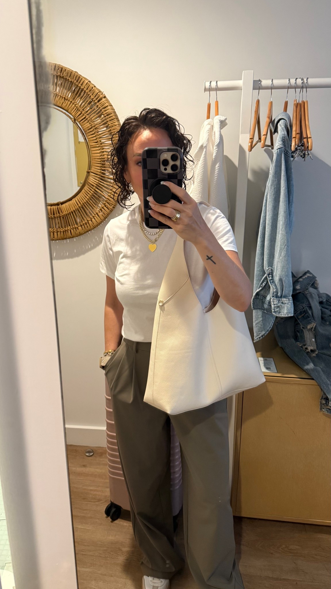 Love this look for less purse it was not only perf for our trip with quality and how light weight it was, but so cute! 
2 pants 
S top 
Code: loriS for Melinda Maria jewelry 

#LTKPetite #LTKFindsUnder50 #LTKOver40