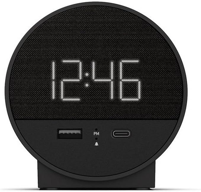 Nonstop NSO2-BK USB-C Hotel Alarm Clock, Black | Amazon (US)
