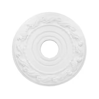 Hampton Bay 16 in. White Decorative Ceiling Medallion 805124 - The Home Depot | The Home Depot