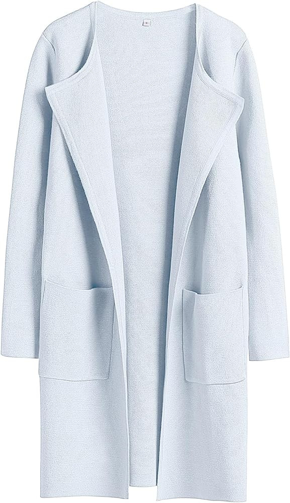 ANRABESS Women's Open Front Knit Lightweight Cardigan Casual Long Coatigan Sweater Lady Jacket Co... | Amazon (US)