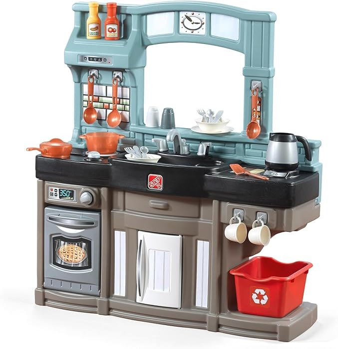 Step2 Best Chefs Kids Kitchen Playset, Indoor/Outdoor Kitchenette, Interactive Play with Lights a... | Amazon (US)