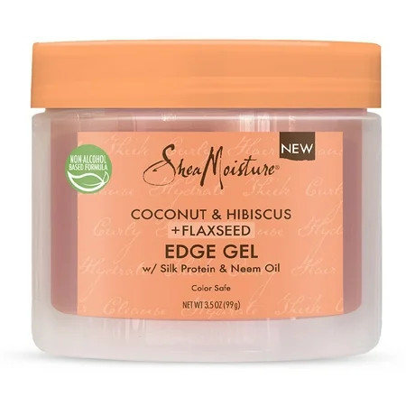 SheaMoisture Flaxseed Edge Control Gel Coconut & Hibiscus 3.5 oz | Walmart (US)