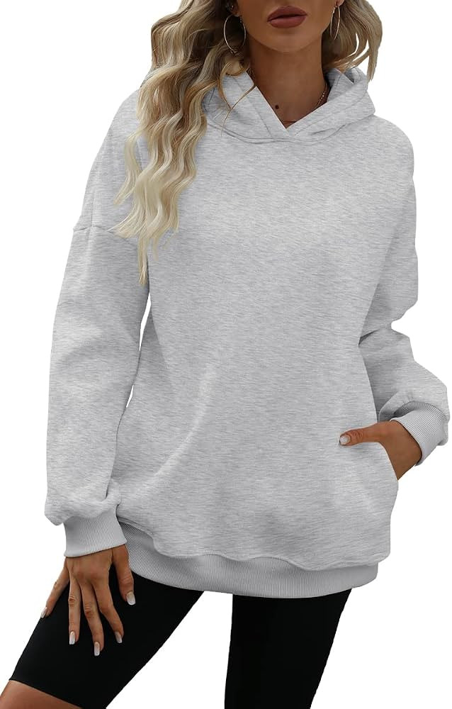EFAN Women's Oversized Hoodies Fleece Hooded Sweatshirts Casual Long Sleeve Pullover Loose Lightw... | Amazon (US)