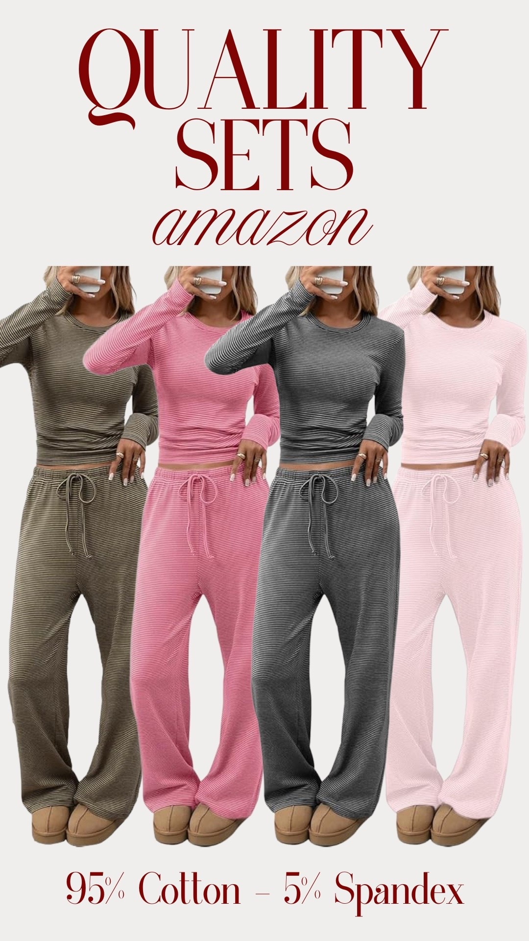 Obsessed with these sets on Amazon. They are such great quality and their colors are so cute!!! 

#LTKootd #LTKmomlife #LTKHoliday