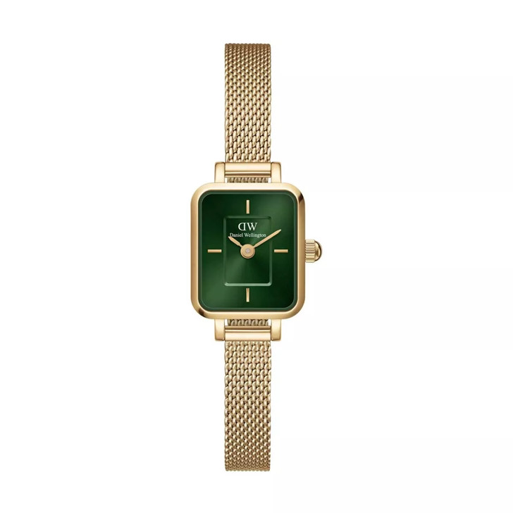 Daniel Wellington Dw Quadro Mini  Evergold G 15X18Mm Emerald Sunray GOLD | Quarz-Uhr | Fashionette (DE)
