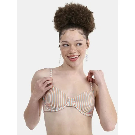No Boundaries Tanlines Underwire Bikini Top Sizes XXS-XL | Walmart (US)
