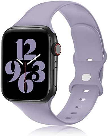 YAXIN Compatible with Apple Watch Band 38MM 40MM 42MM 44MM Women and Men,Soft Silicone Replacemen... | Amazon (US)