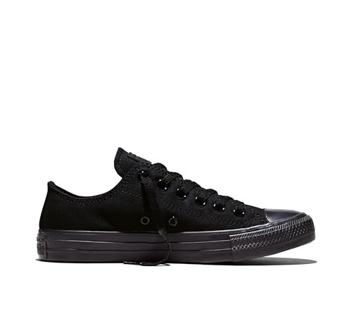Converse Unisex Chuck Taylor All Star Canvas OX, Black Monochrome, 4.5 | Amazon (US)