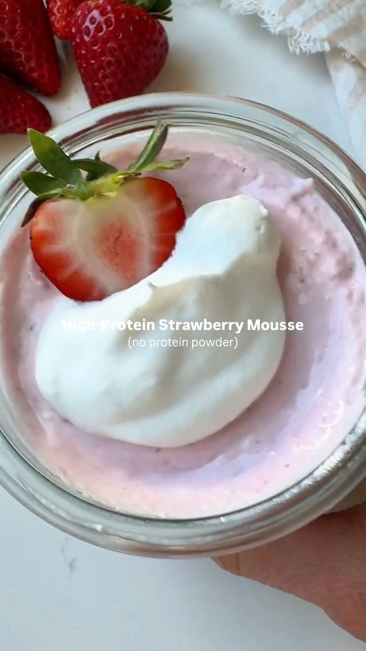 High protein strawberry mousse made with only 3 ingredients! 🍓☁️ 

15 grams of protein per serving, no protein powder needed!



protein dessert | strawberry season | cottage cheese | mousse | strawberry mousse

https://www.eatingbirdfood.com/cottage-cheese-strawberry-mousse/

#LTKfoodie #LTKValentine #LTKActive