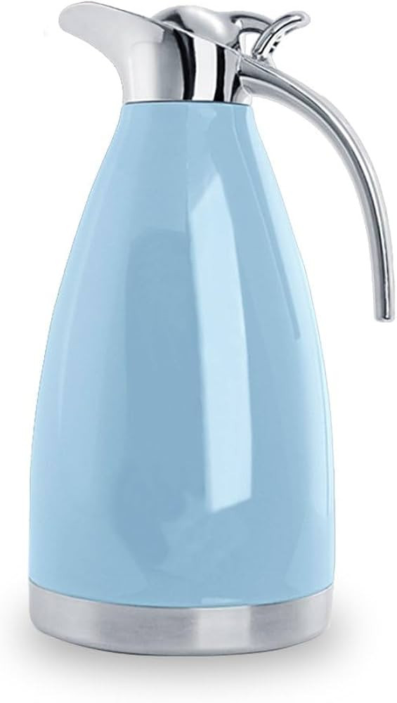 Sumerflos 68 Oz Stainless Steel Coffee Thermal Carafe/Double Walled Vacuum Thermos Insulated / 12... | Amazon (US)