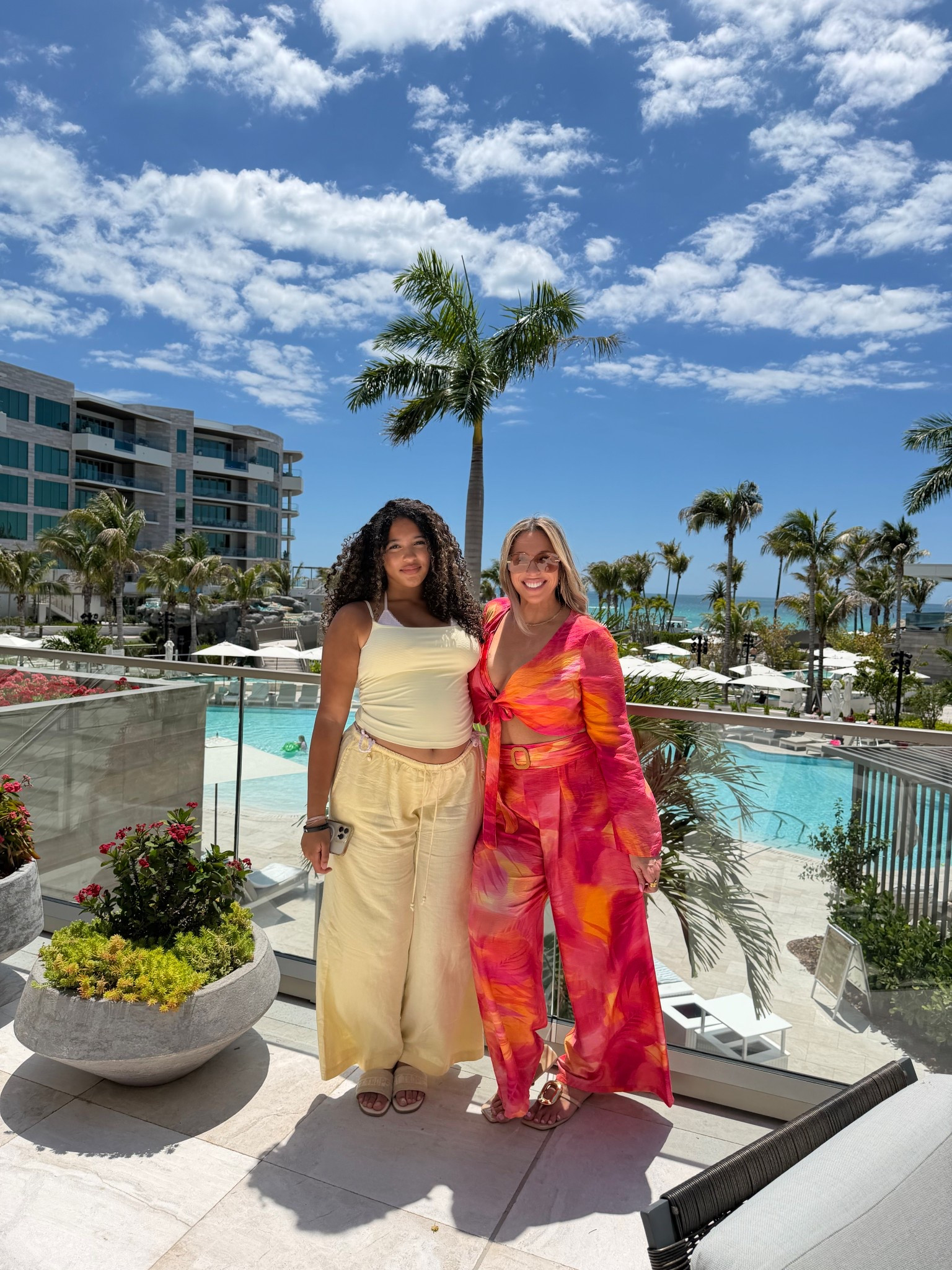 I am wearing s size XL in everything. XL Top fits up to a size 38DD. The pants have a stretchy waist and fit me loose (could have done a size L) 

My fav sandals, hoops (I order the biggest size) and tarnish free anklet that can be worn in pool and beach. 

she is wearing a XL in everything 

#LTKOver40 #LTKMidsize #LTKootd