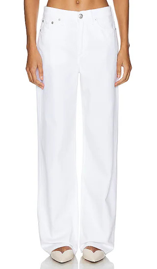 Rag & Bone Featherweight Logan Wide Leg in White. - size 26 (also in 27) | Revolve Clothing (Global)