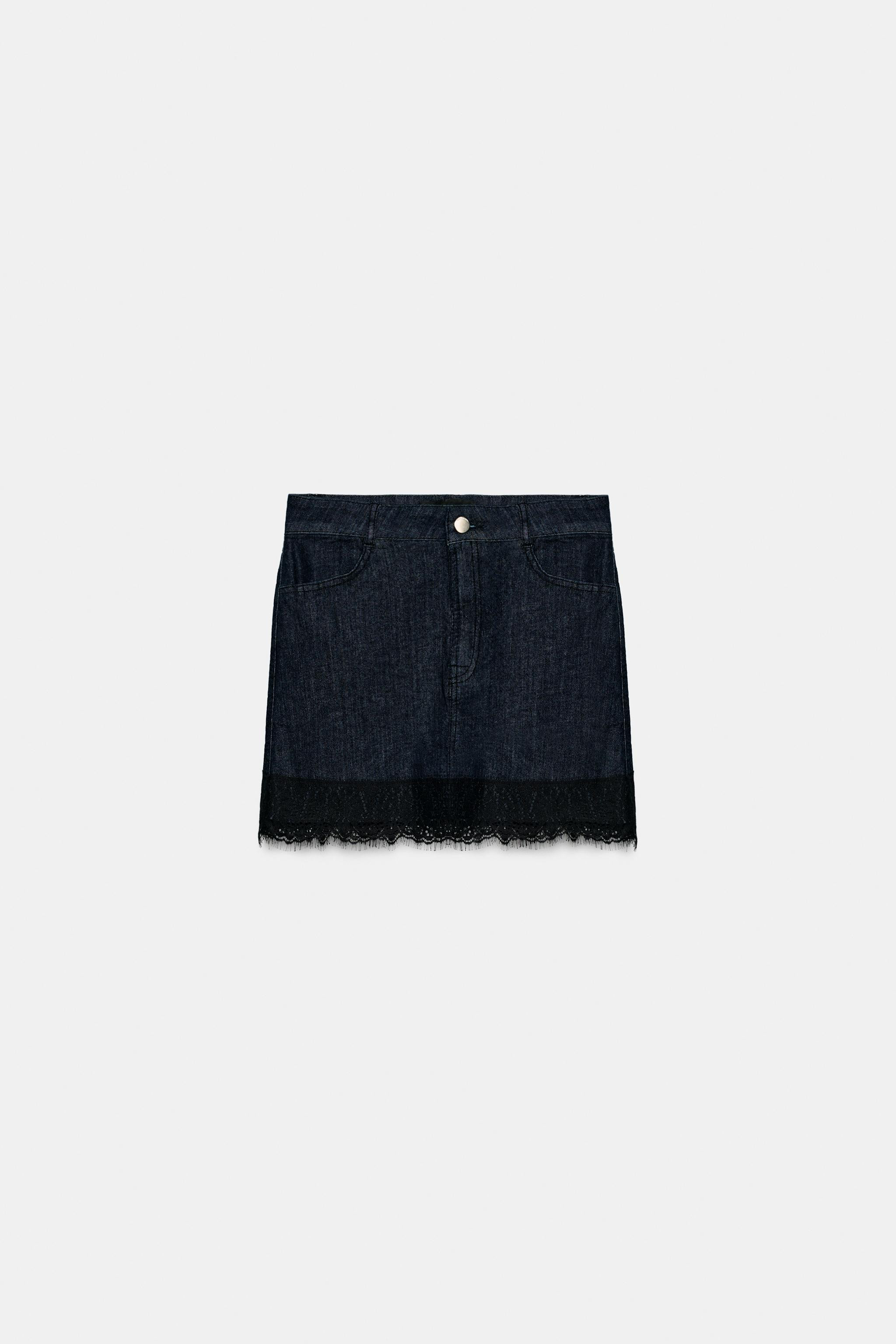 LACE-DETAIL SKORT | Zara UK