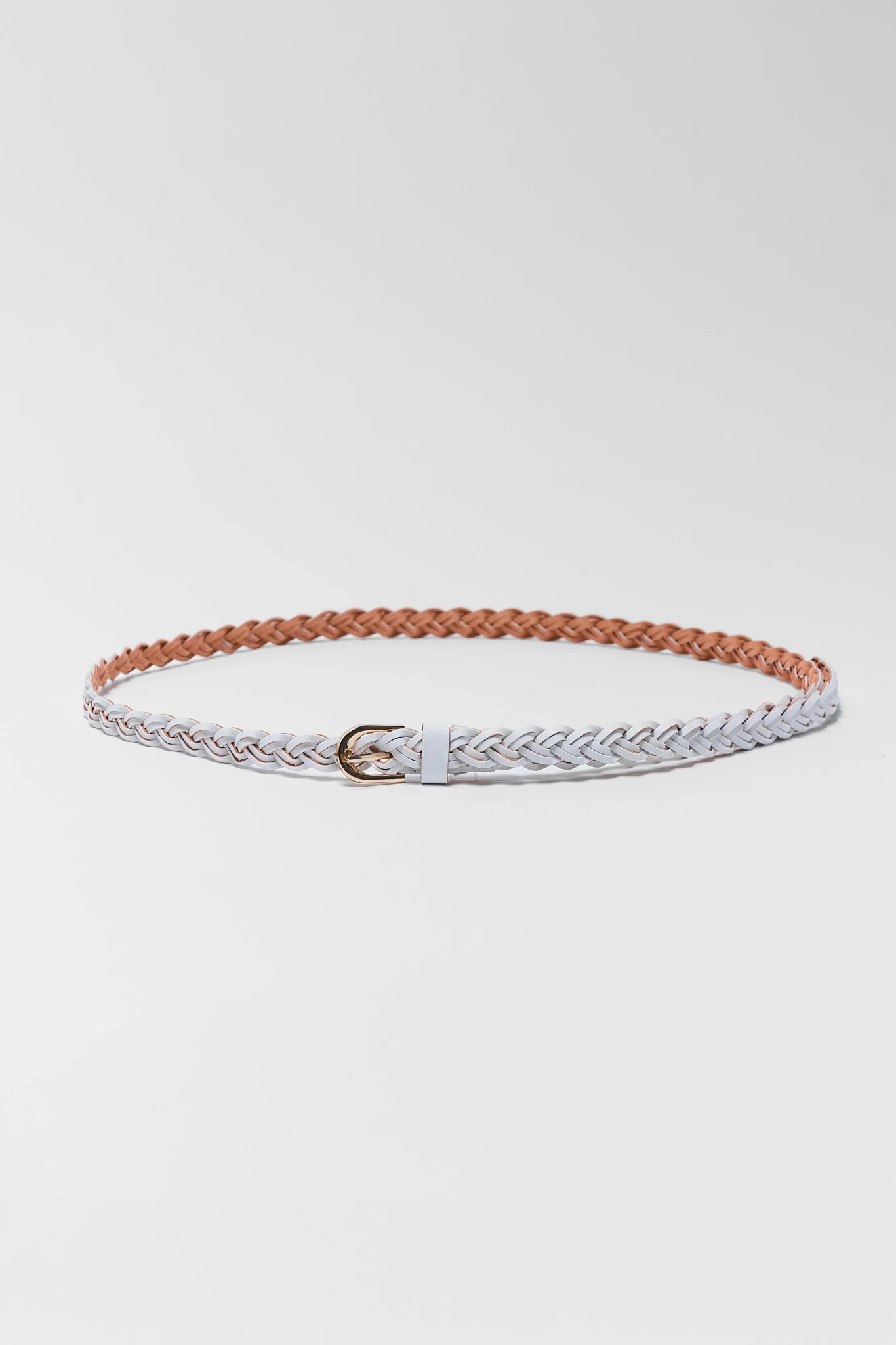 Martha White Braided Belt | Avara