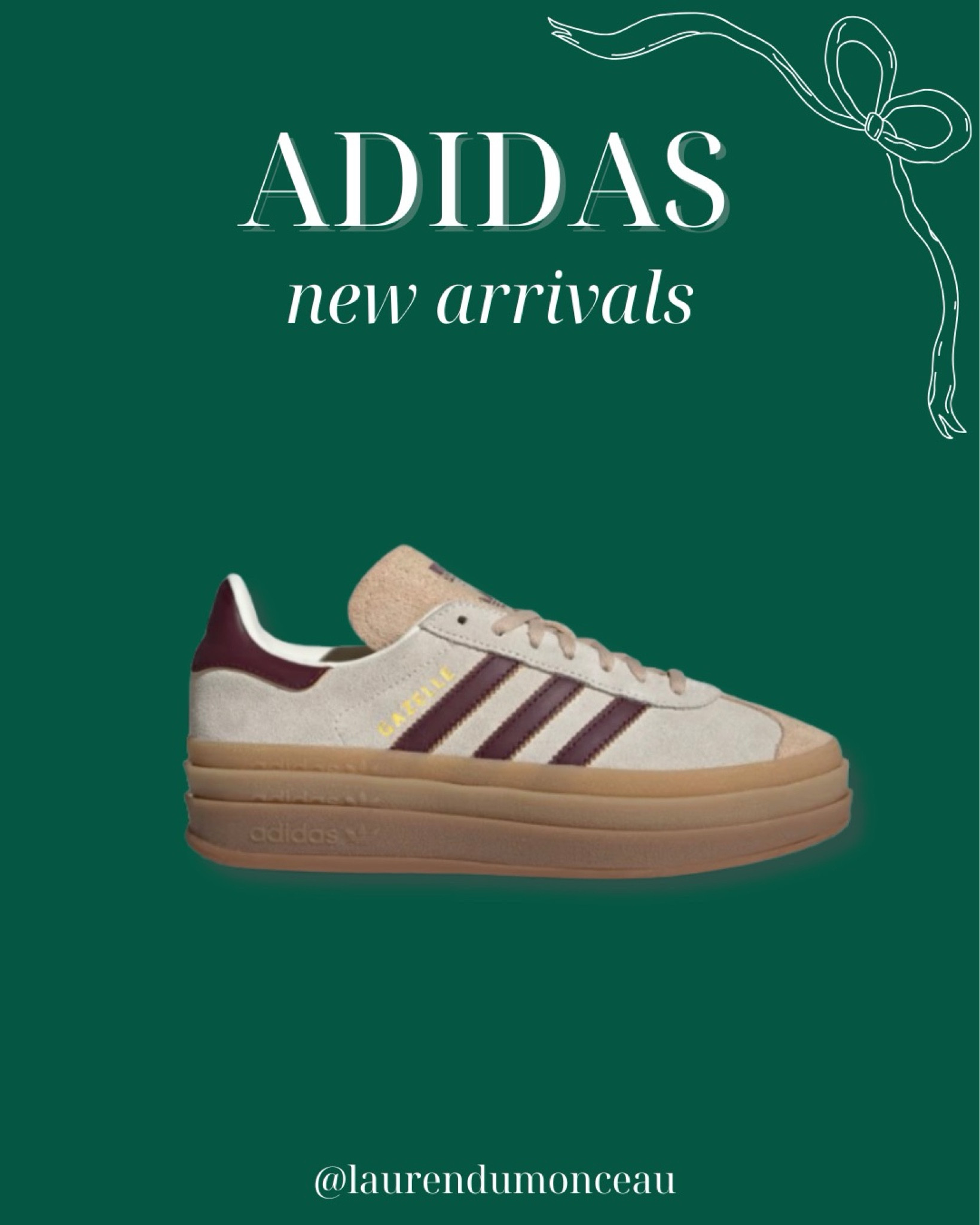 Adidas Gazelle New Arrivals 

Adidas, adidas women, adidas sneakers, adidas gazelle, adidas samba, women’s sneakers, casual outfit, gifts for her, gifts for women, gifts for teens 



#LTKGiftGuide #LTKCyberWeek #LTKShoeCrush