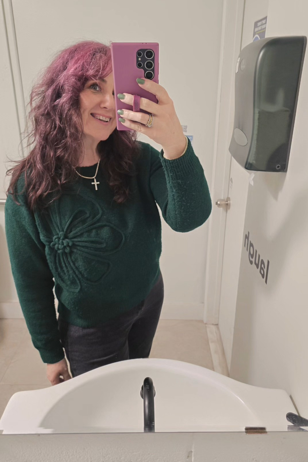 I bought this sweater twice, sz medium, bc I ❤️ a soft & cozy top I can wear dressed up or down. Sz lg in my bra, im around a 36d or 36dd, a&f curve 90s relaxed jeans sz 29 reg - I own about a dozen or so in this style in lots of shades, theyre my fave for my body type- smaller waist, thick thighs, very full hippy hips, full legs (lipedema,  secondary lymphadema & even when wearing my med grade compression garments under my jeans - theyre still super comfy/easy fitting) #Amazon look for less Anthropologie #jeans jewelry #january over40 over50 curvy date nights, casual, church, work, business casual, teachers, chill & comfy everyday lifestyle so calif #4 months post op en bloc breast explant surgery #Walmart necklace, amazon hoop earrings, bag, ilia mascara foundation stick, ogee lip, milk blue ish gloss makeup skin care primally pure plumping mist (I use all the time which includes after I put on my makeup for a fresh glowy hydrated face ♡♡♡)

#LTKOver40 #LTKFindsUnder50 #LTKBeauty