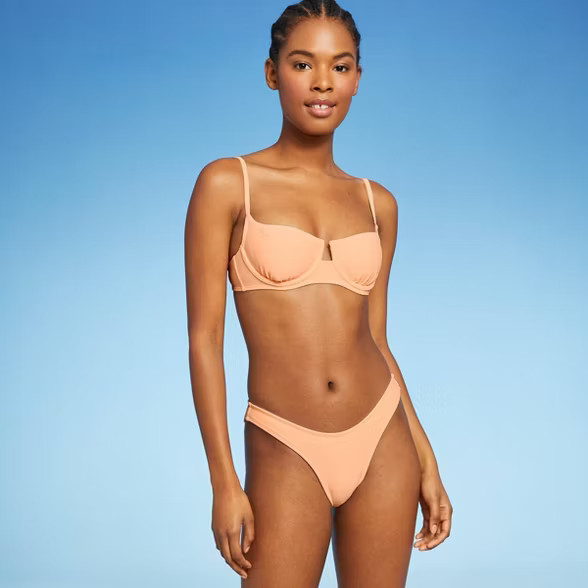 Juniors' Cheeky High Leg Scoop Bikini Bottom - Xhilaration™ | Target
