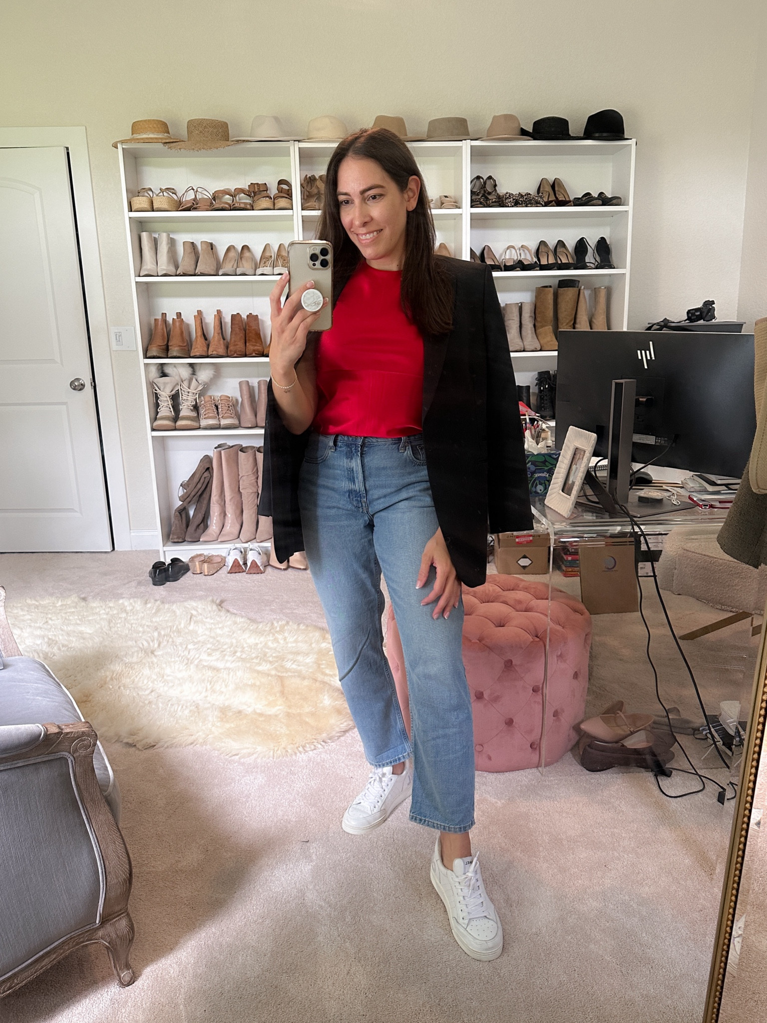 Casual outfit for my Paris vacation. Ted silk top is on trend and wearing Everlane jeans that are the super soft style
and classic fit (size 29). Sneakers are Chanel. Linked similar!



#LTKSeasonal #LTKMidsize #LTKTravel