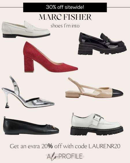 Get 30% off sitewide on Marc Fisher! My code: LAURENR20 works for 20% off on top of that! 