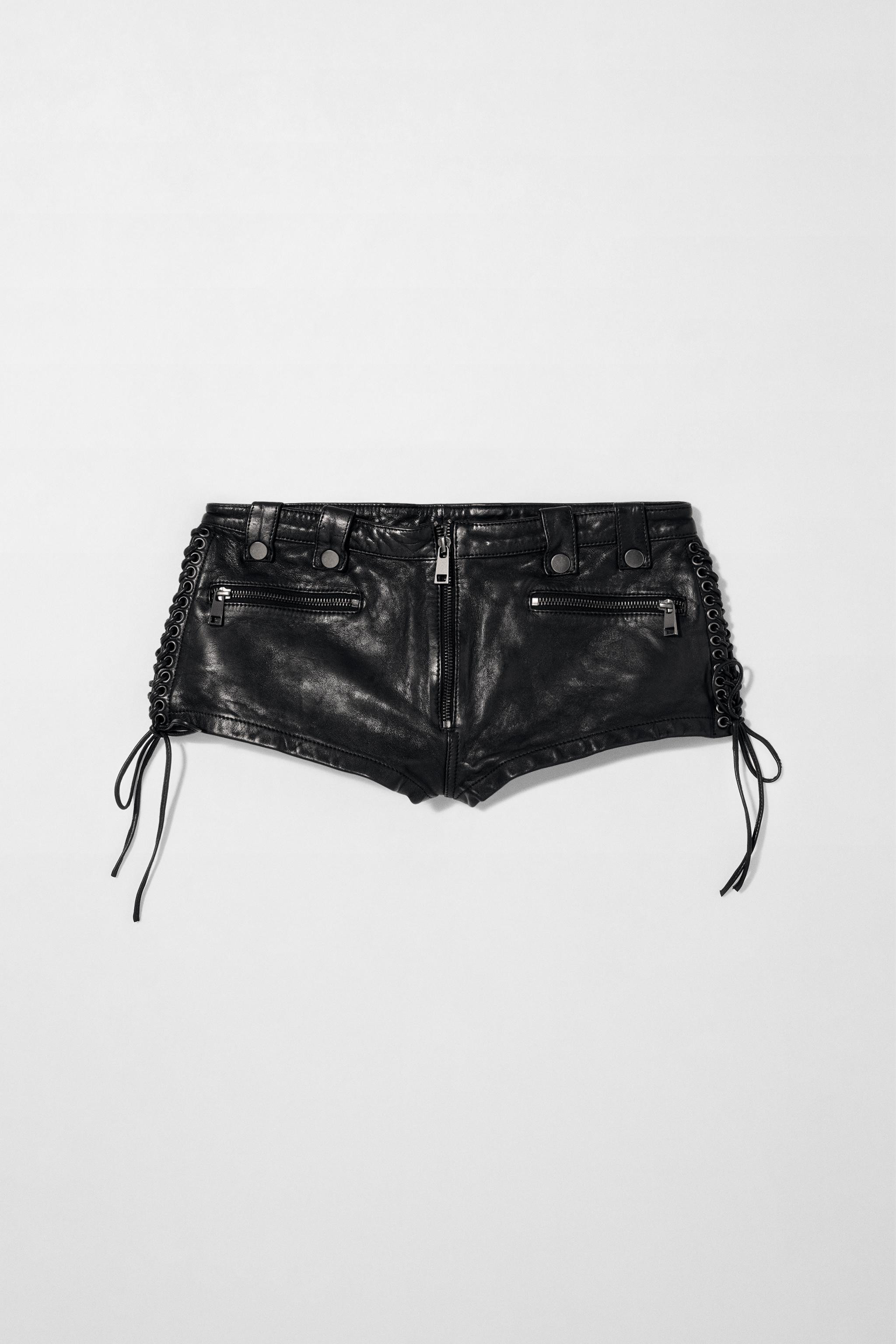 KATE MOSS X ZARA LEATHER SHORTS | Zara UK