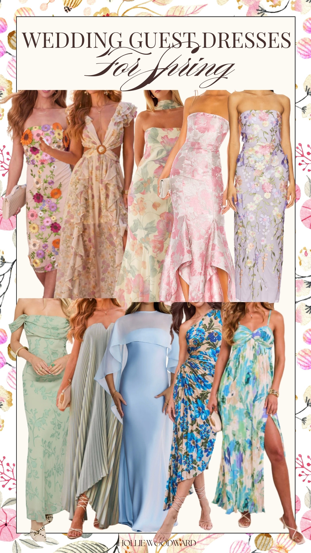 wedding guest dress ideas for spring 🌸 so many cute options right now! 

 