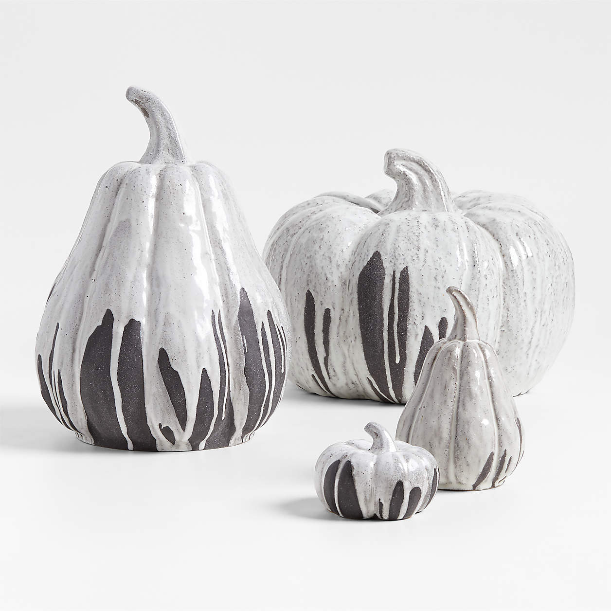 Small White Ceramic Pumpkin + Reviews | Crate & Barrel | Crate & Barrel
