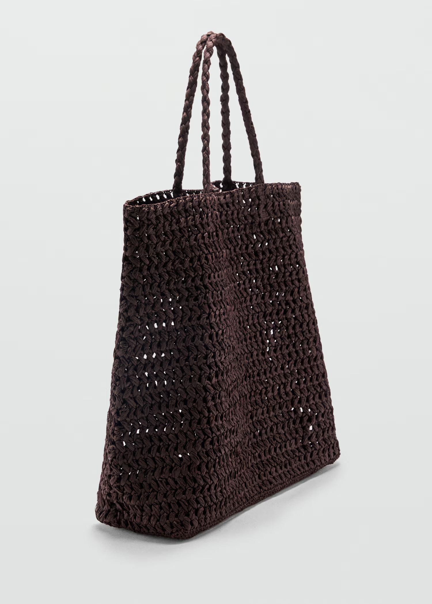 Natural fibre maxi bag - Women | MANGO United Kingdom | MANGO (UK)