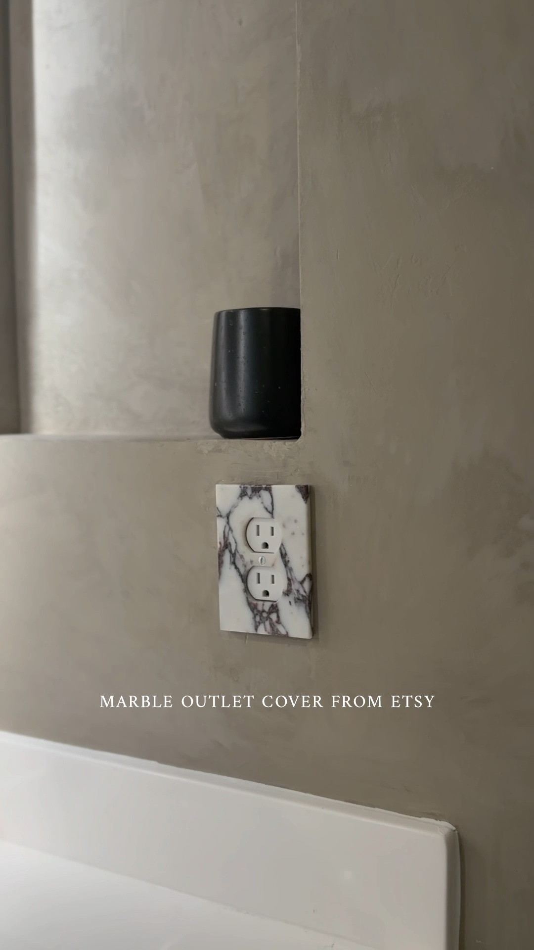Small details 🤎 I’m obsessed with this marble outlet cover 

#LTKhome