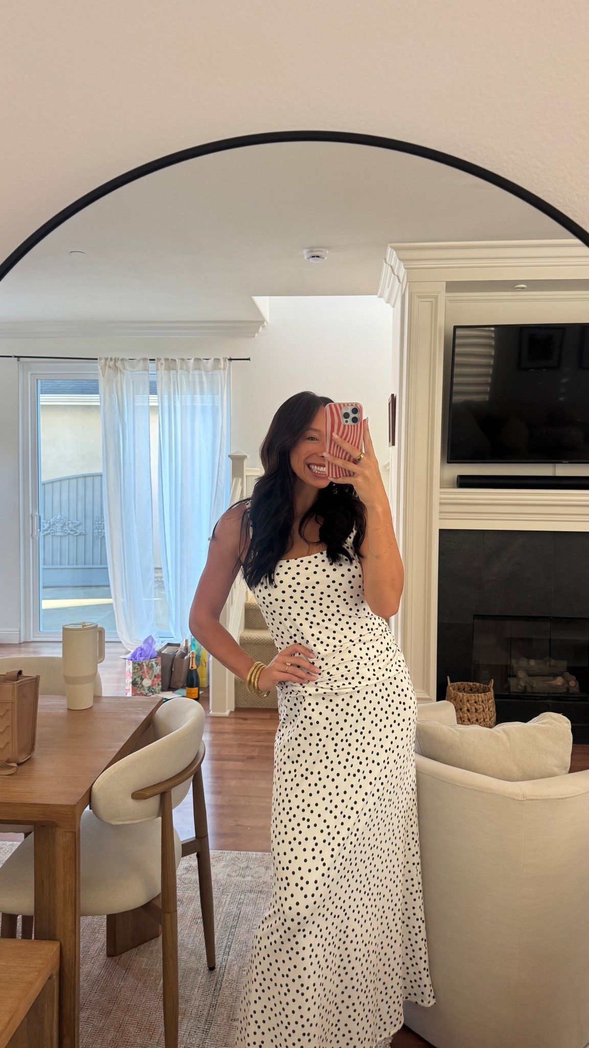 Love the polka dots!! I’m wearing a medium and honestly could do a small 

#LTKootd #LTKSpringSale #LTKgrwm