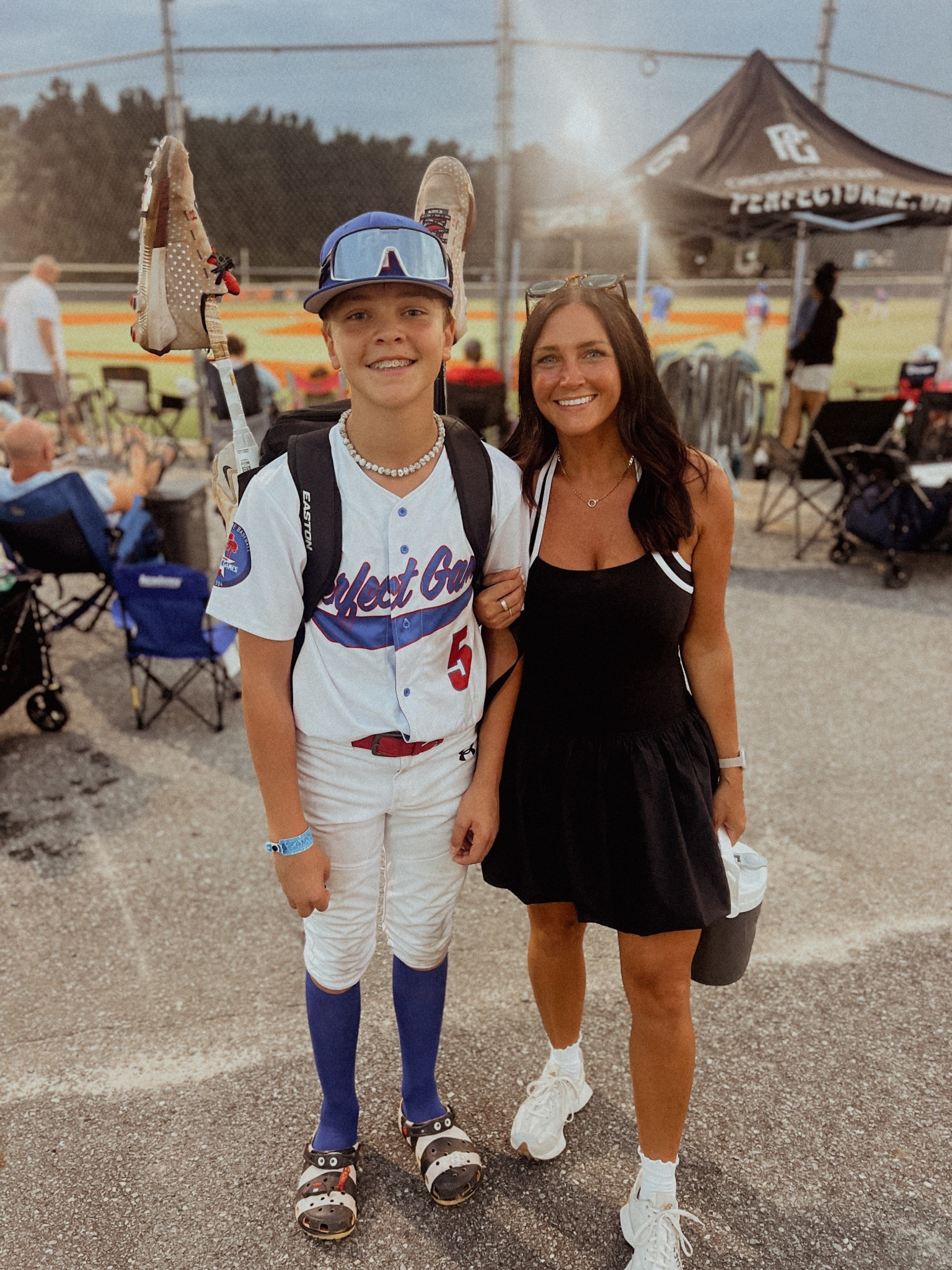 My favorite baseball mom outfit! This athletic romper has attached shorts for easy bathroom breaks, too! 

#LTKOver40 #LTKPetite