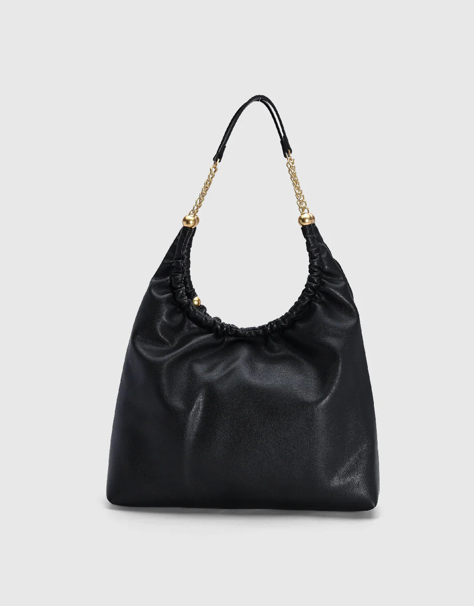 Chained Vegan Leather Shoulder Bag | Urban Revivo