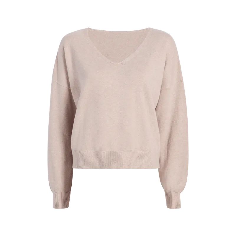 Luxe Knit V-Neck Sweater | Doe - nuuds | nuuds