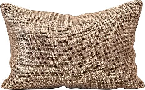 Creative Co-Op Jute & Cotton Lumbar Metallic Thread, Brown Pillow, 1 Count (Pack of 1) | Amazon (US)